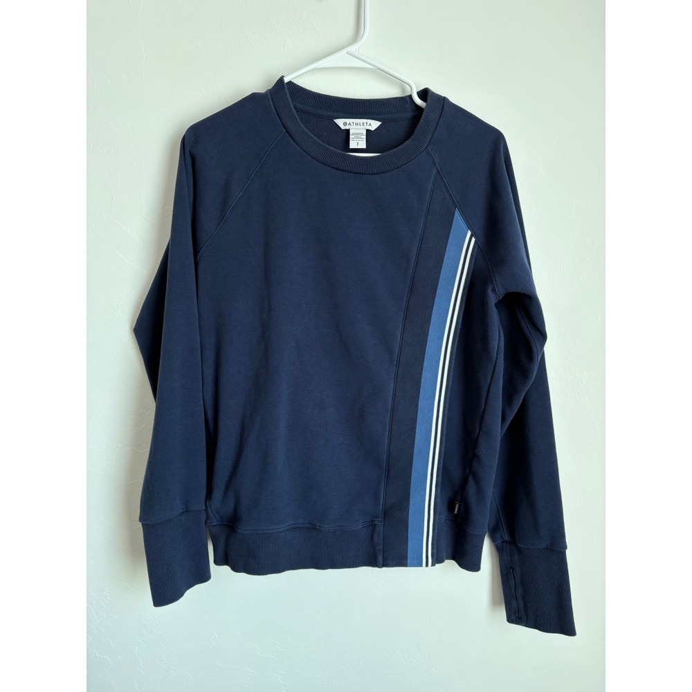 Athleta‎ Harmony Pullover Sweatshirt Athleisure Running Gym Pickleball Sporty - Picture 2 of 7